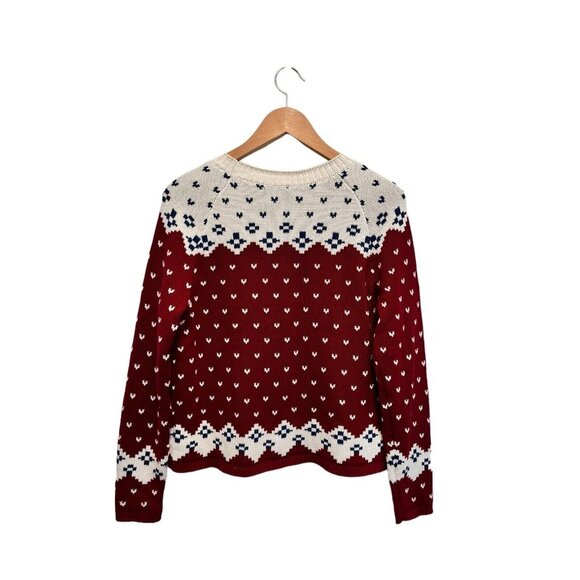 Alp N Rock Greta Fair Isle Snowflake Sweater Oversize Size S $298 EUC - Picture 2 of 3